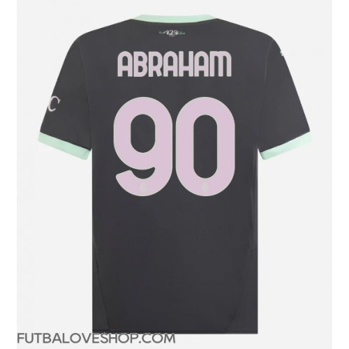 Dres AC Milan Tammy Abraham #90 Tretina 2024-25 Krátky Rukáv